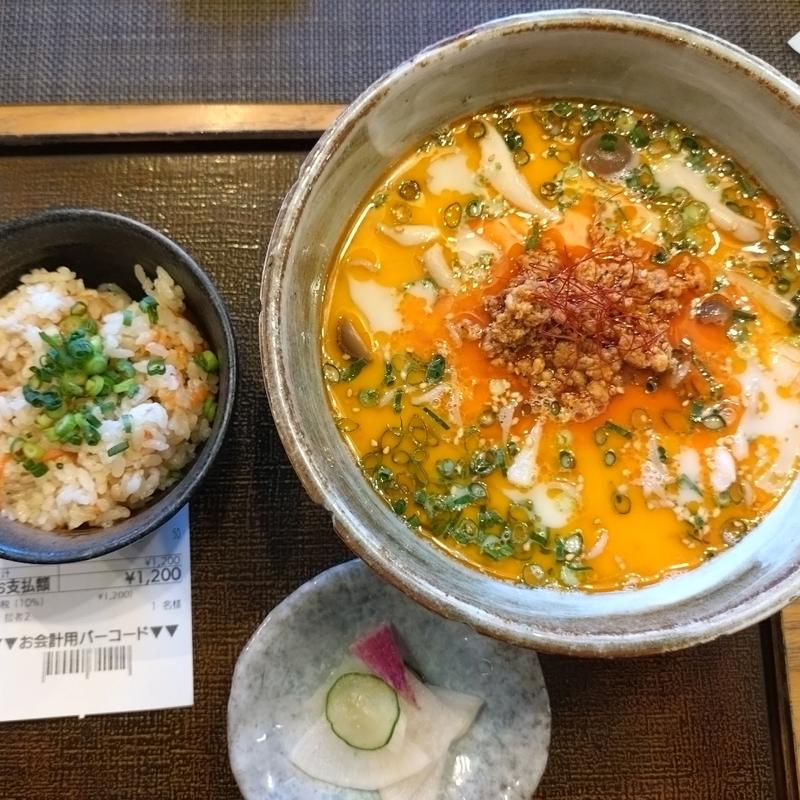 豆乳担々そば(そば道 東京蕎麦style 大井町本店)