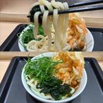 九条ねぎ と かき揚げうどん