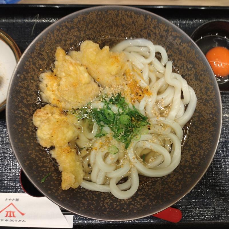 鶏天うどん(山下本気うどん 柏モディ)