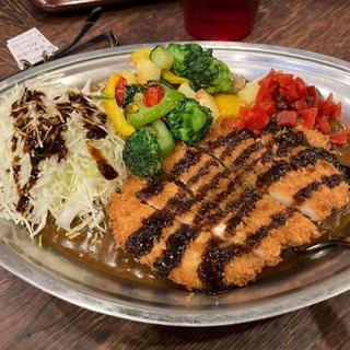 チキンカツカレー 素揚げ野菜