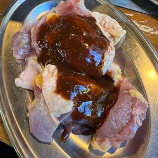 親鶏もも味噌ダレ(ハーフ&ハーフ定食)(松阪食堂 小野本店（旧 地鶏屋 小野店）)