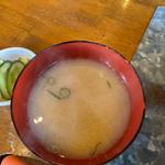 シジミの味噌汁(ハーフ&ハーフ定食)