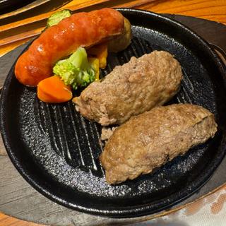 ソーセージハンバーグ(いしがまやハンバーグ 成城コルティ)