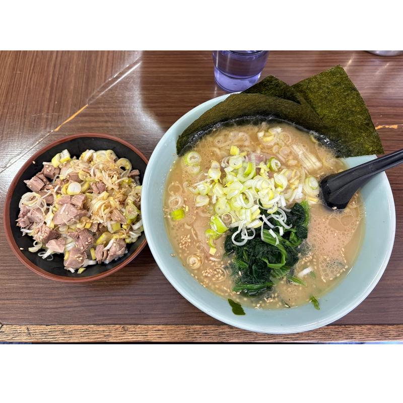 ラーメン(並)+チャーシューめし(ラーメン 千家本店)