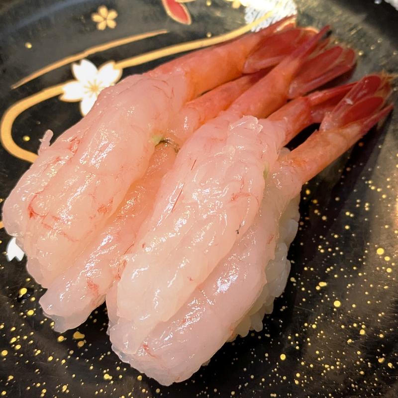 道産甘えび(くるくる寿し)