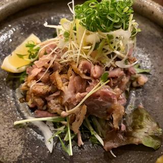 綾地鶏のタタキ薬味のせ