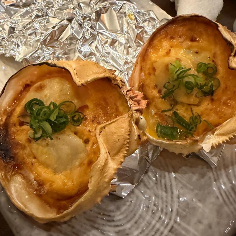 カニの甲羅焼き(炉ばた 焔仁)