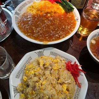 炒飯 麻婆春雨丼