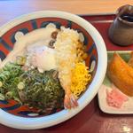 海老天ねばとろそばセット