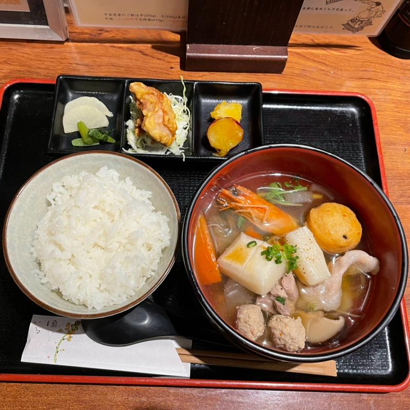 新春餅ちゃんこ定食（オリジナルちゃんこ）(勝盛家)