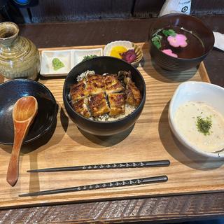 名物うなぎと自然薯とろろまぶし定食 ハーフ(スミカ)