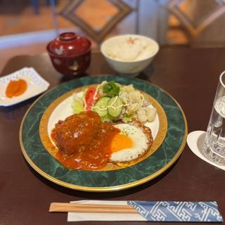 ハンバーグライスセット(チレーディオ・フィレンツェ)
