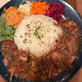 生姜たっぷりスパイスチキンカレー