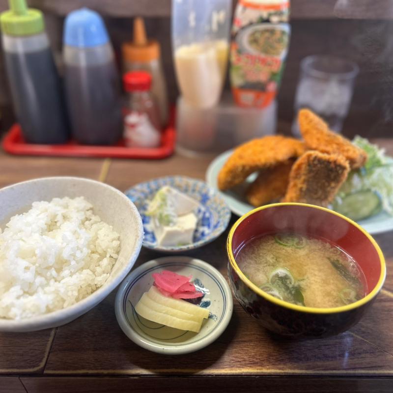 アジフライ定食(さすけ食堂 )