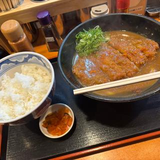カツカレーうどんセット(得正 with 上等カレー 四ツ橋店)