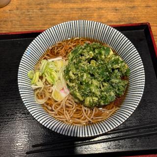春菊の天ぷらそば(そばいちエキュート赤羽店)
