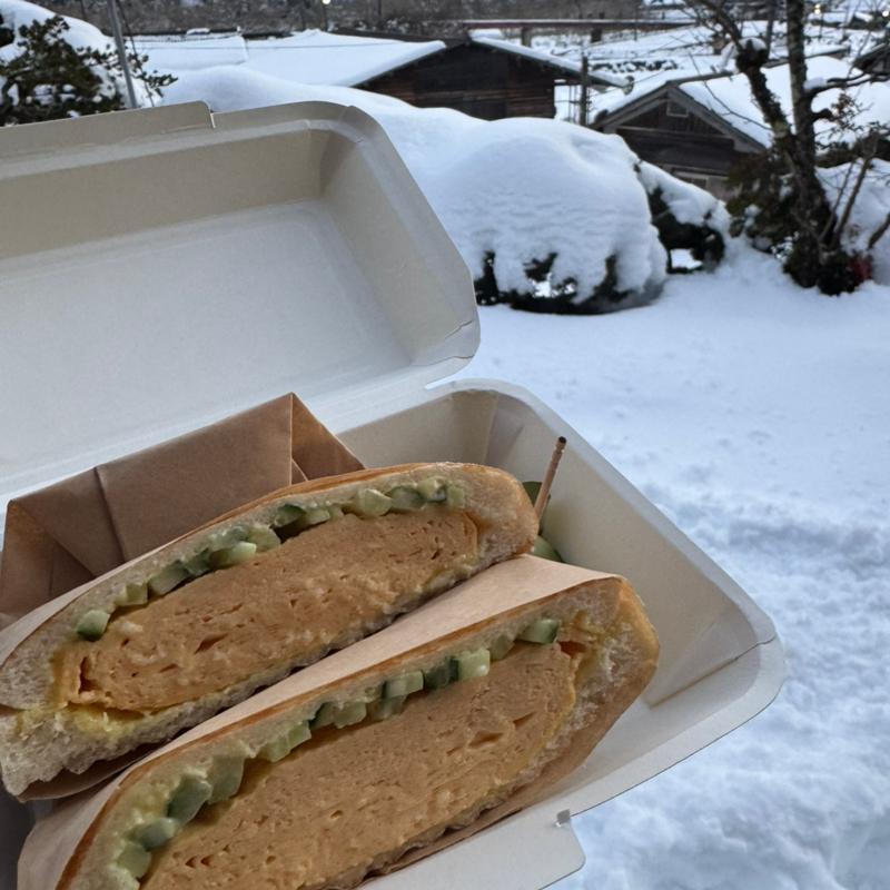 京風だし巻きのホットサンド(カミツレ)