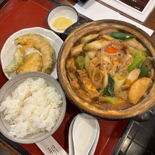 味噌煮込みうどんランチセット➕玉子