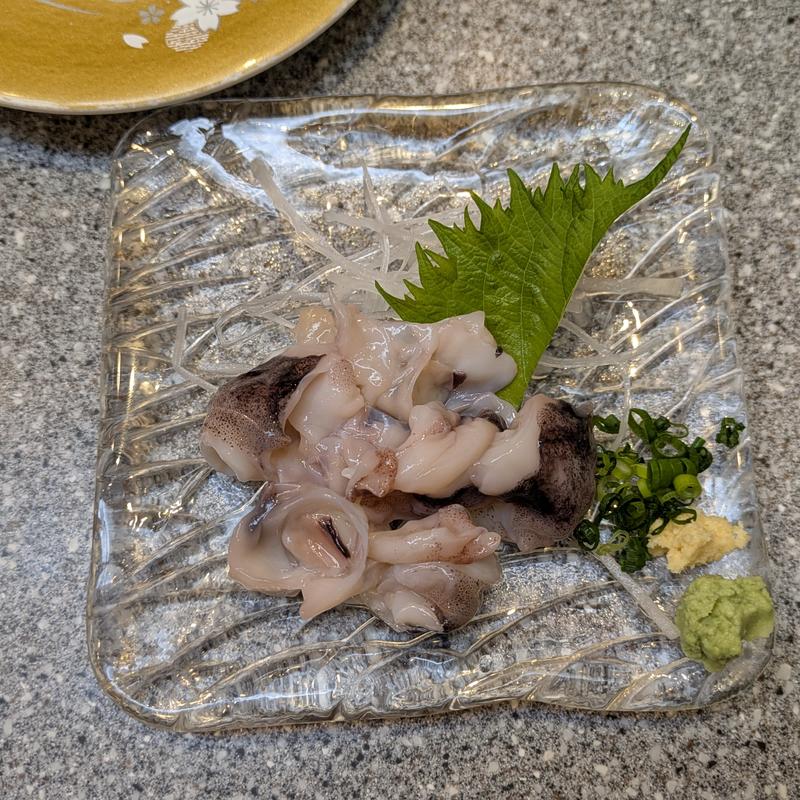 いかのなんこつ刺身(くるくる寿し)