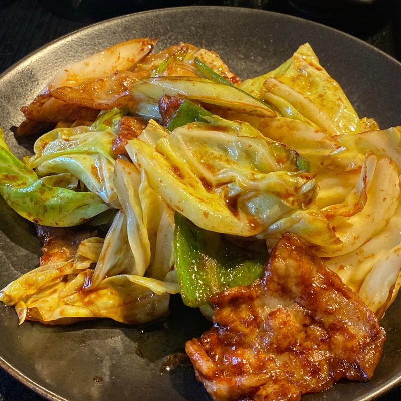 回鍋肉定食(備長炭焼肉てんてん 亀貝店)