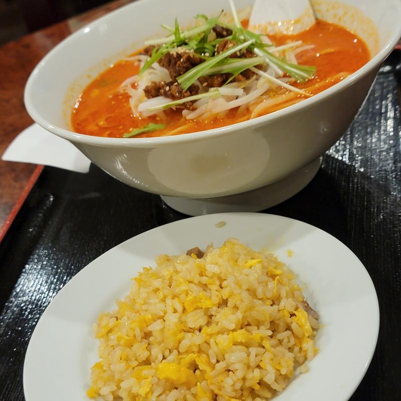 担々麺＋小チャーハン(中国家庭料理 春夏冬)