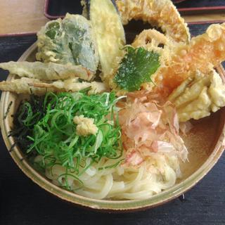 野菜天ぶっかけうどん