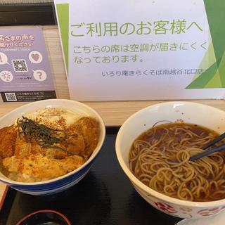 フルカツ丼セット　温そば(いろり庵きらく 南越谷店 )