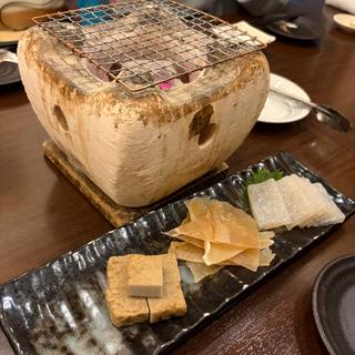 おつまみ七輪焼き3種盛り(炉ばた 焔仁)