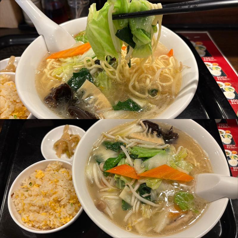 野菜麺 + ミニ炒飯(京香餃子)