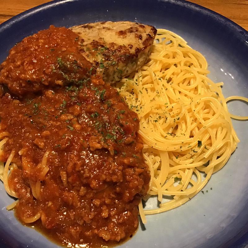 ハンバーグ＆ミートスパ(びっくりドンキー 泉松森店 )