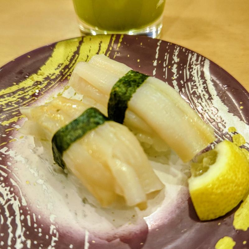 白ミル貝(回転寿司 北條)