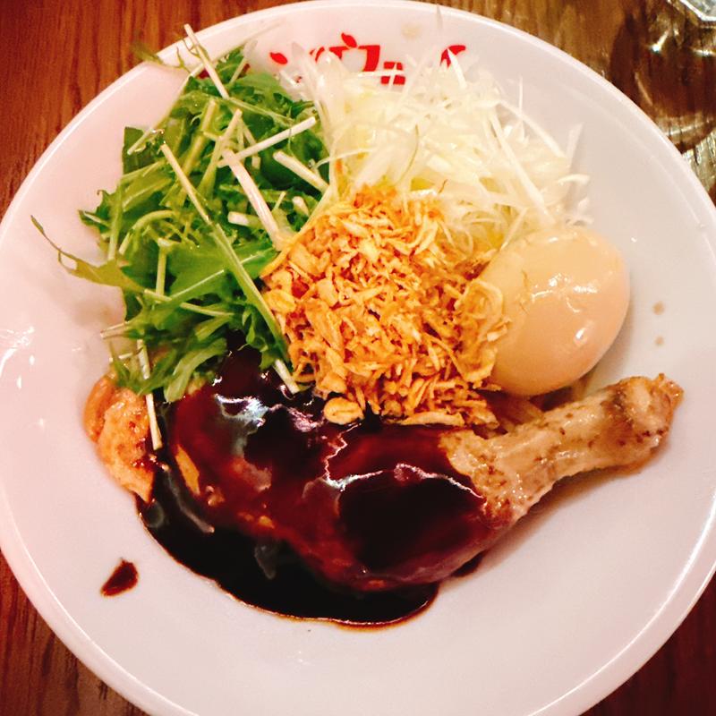 蒸し鶏の油そば(青山シャンウェイ 銀座店)