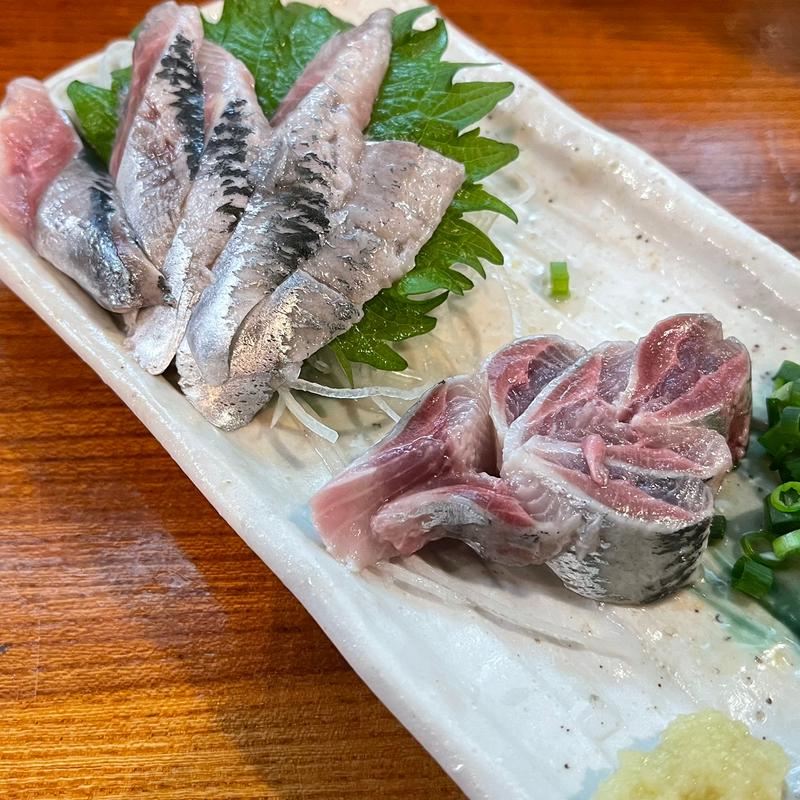 イワシの刺身(もつ焼き稲垣)