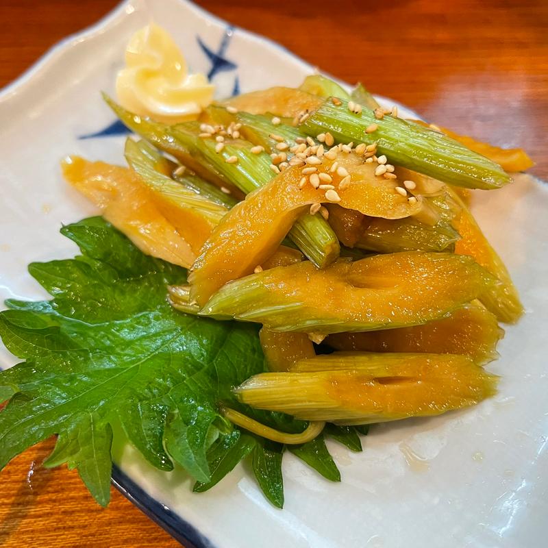 セロリさっぱり漬(もつ焼き稲垣)