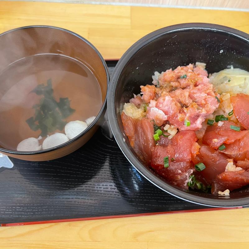 ネギトロ&漬けマグロ丼(魚丼 鶴ヶ島西口店)