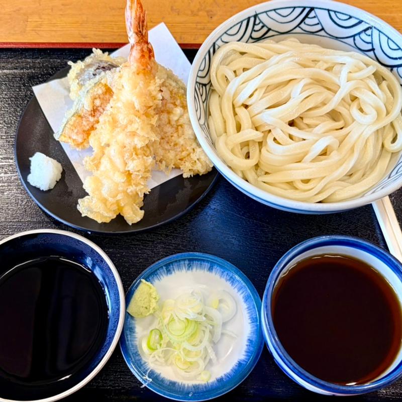 海老天もりうどん(登治うどん)
