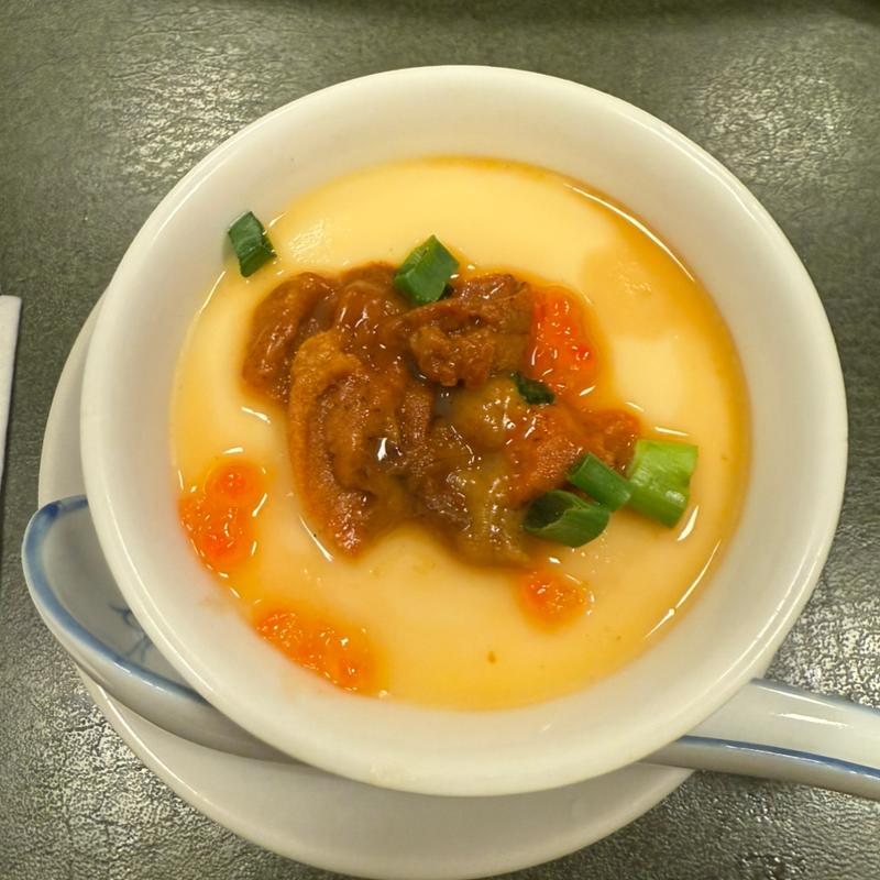 生うにの中華風茶碗蒸し(牡丹園)