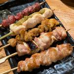 備長炭火焼鳥5種盛り合わせ