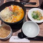 海老とモッツァ伊勢海老風味のクリームドリア