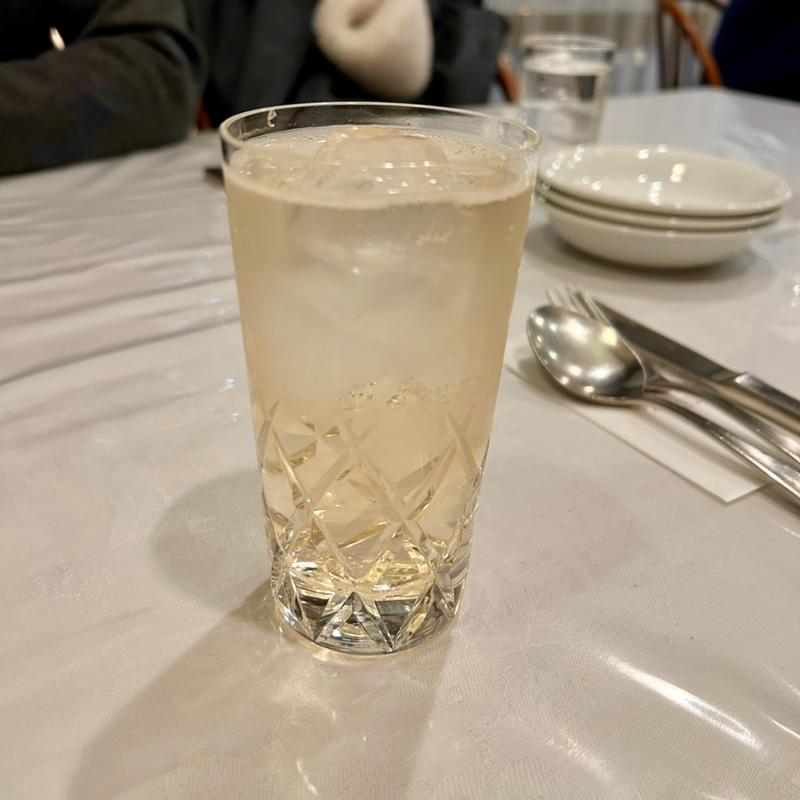 梅酒ソーダ(煉瓦亭)