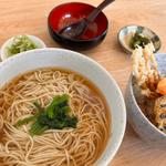 かけそば、ミニ天丼