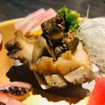 蒸しあわび_冬のお造り盛り合わせ