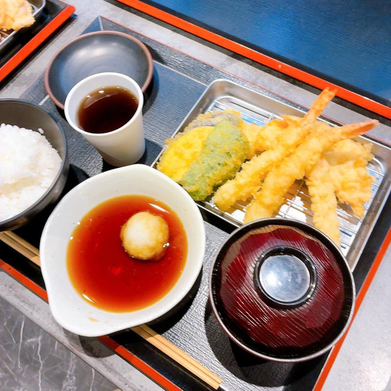 海老天定食(博多天ぷらたかおジ・アウトレット広島店)