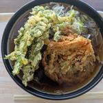 かき揚げそば（冷）春菊天トッピング