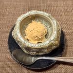 ランチ限定おまかせ握りコース　黒糖アイスクリーム