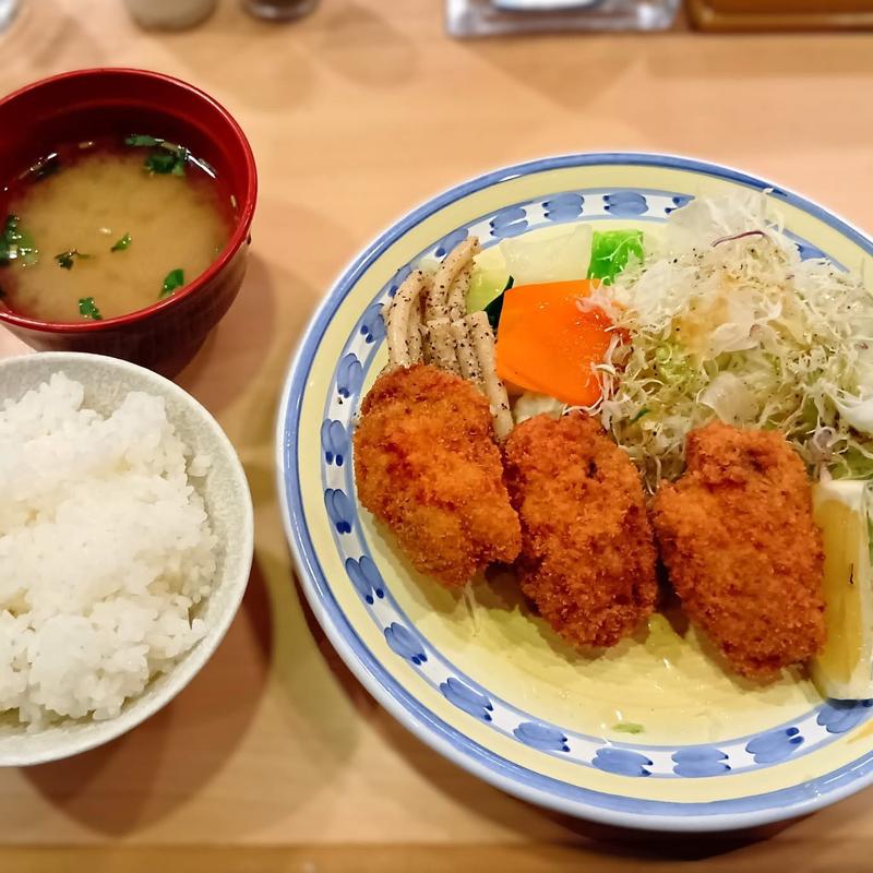 カキフライ定食(洋食屋 双平)