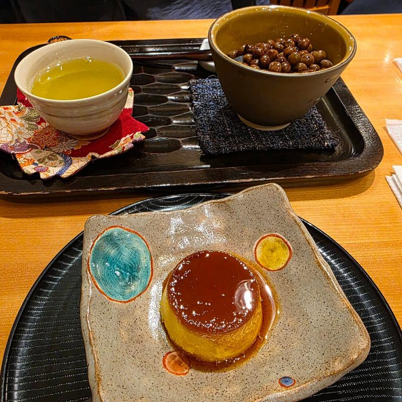 南瓜プリン 豆かん(藍花)