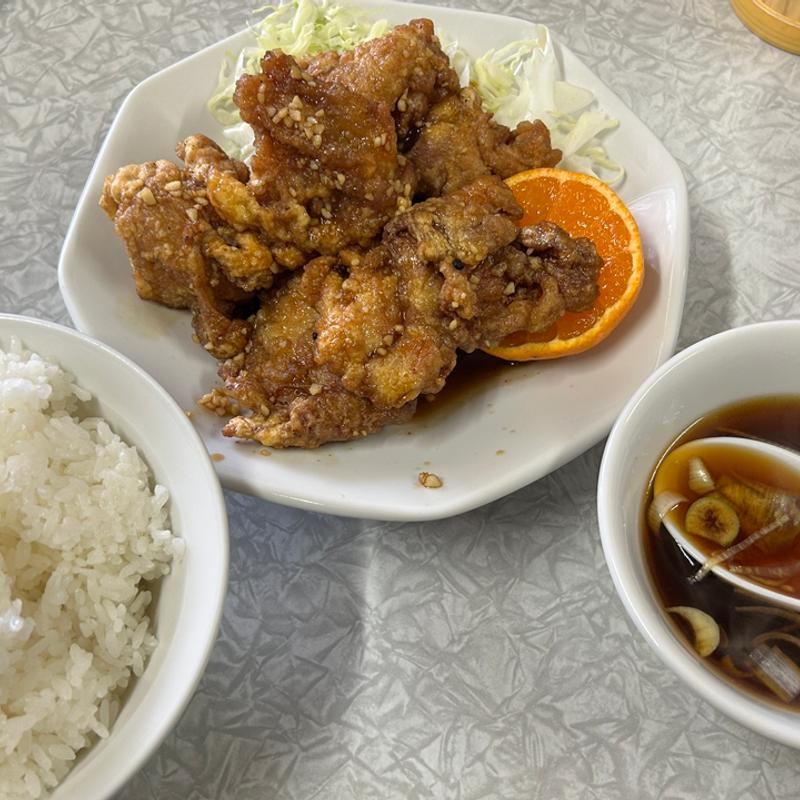 唐揚げ定食(宝明楼)