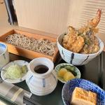 エビ天丼（小）とせいろ蕎麦