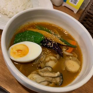 カキとホタテのスープカリー